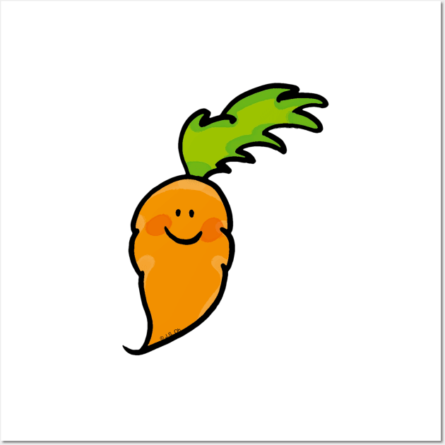 cute carrot Wall Art by cartoonygifts